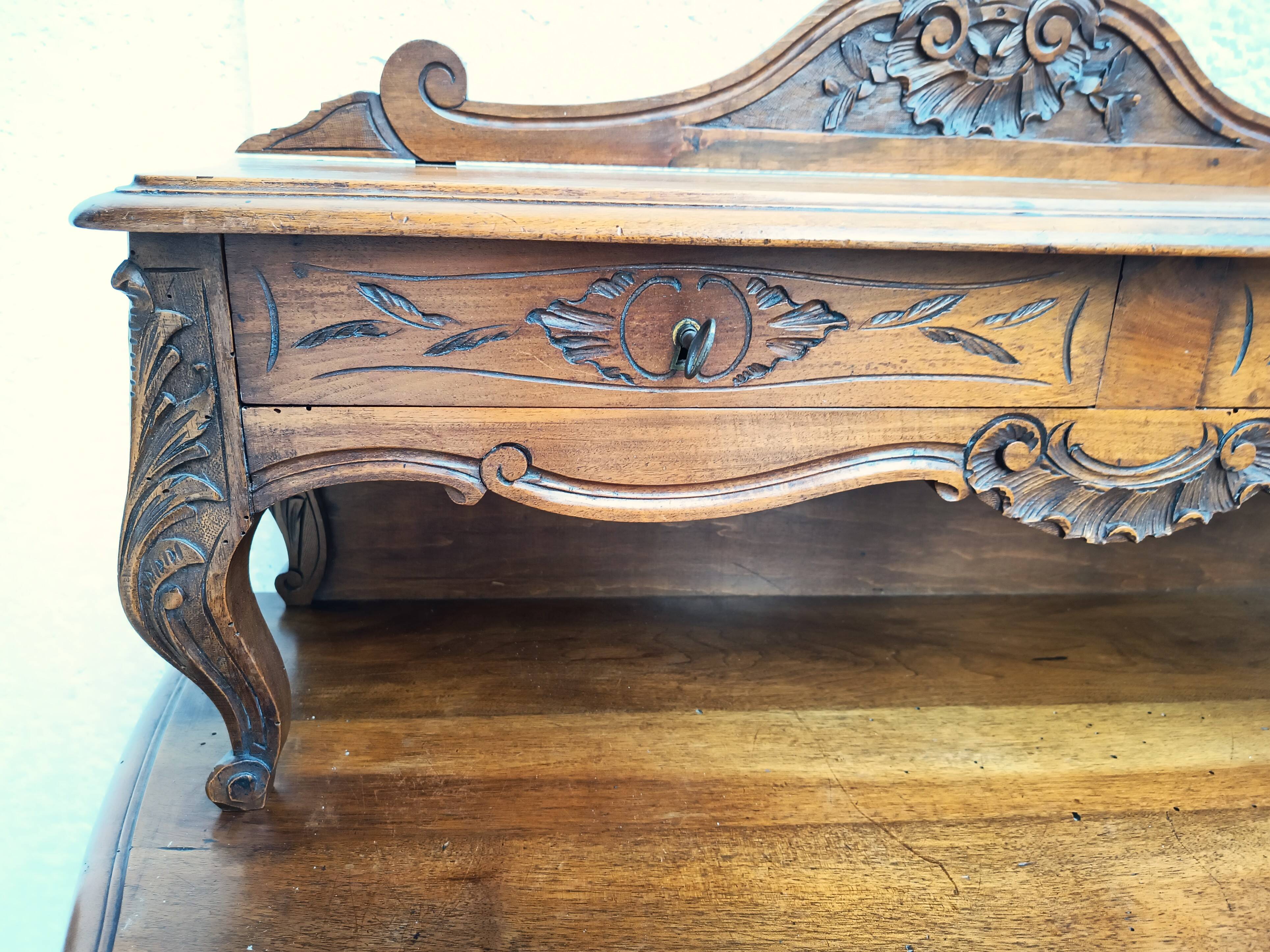 Louis XV walnut desk