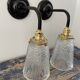 Set of two Art Deco wall lamps