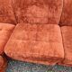 Banquette canapé velours modulable 5 blocs