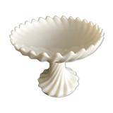 Standing cup - Art nouveau - white opaline