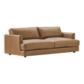 Canapé en cuir 3 places West Elm