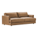 West Elm 3-seater leather sofa