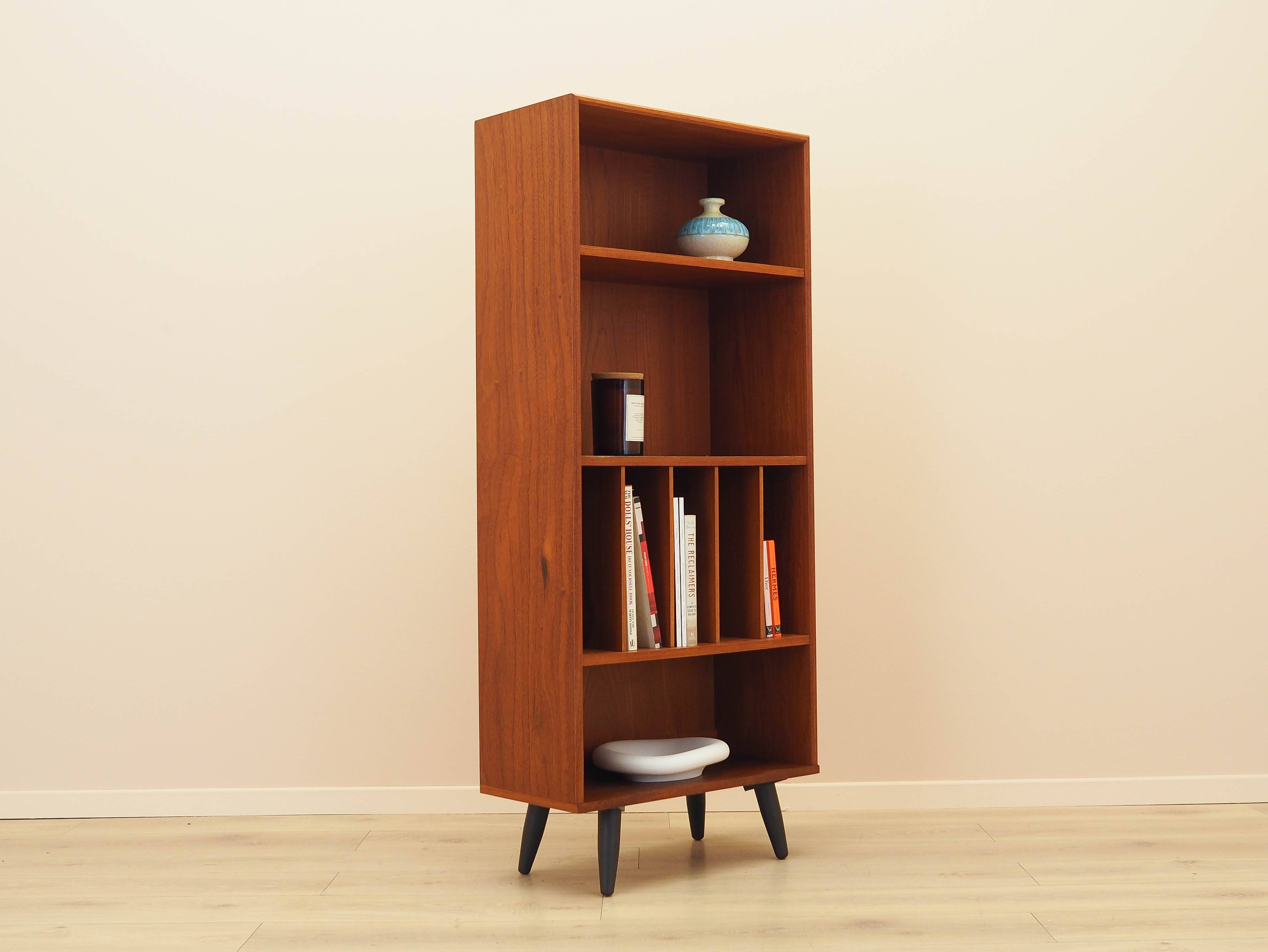 Teak bookcase, Danish design, 1970s, made in Denmark