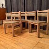 Set of five Thorsø Stolefabrik chairs, Denmark, 1970s.