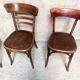 Set of 4 Fischel bistro chairs crocodile model 1930