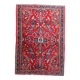 Handmade vintage oriental Sarouk rug 101cm x 145cm, 1950s