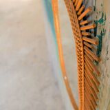 Vintage rattan mirror 42x64cm