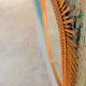 Vintage rattan mirror 42x64cm