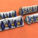 1920-1940 4 Knife holders Glazed ceramic from Nabeul, Tunisia