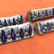 1920-1940 4 Knife holders Glazed ceramic from Nabeul, Tunisia