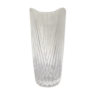 Moulded glass vase