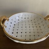 Centre de table en céramique tressée 1960 travail Italien