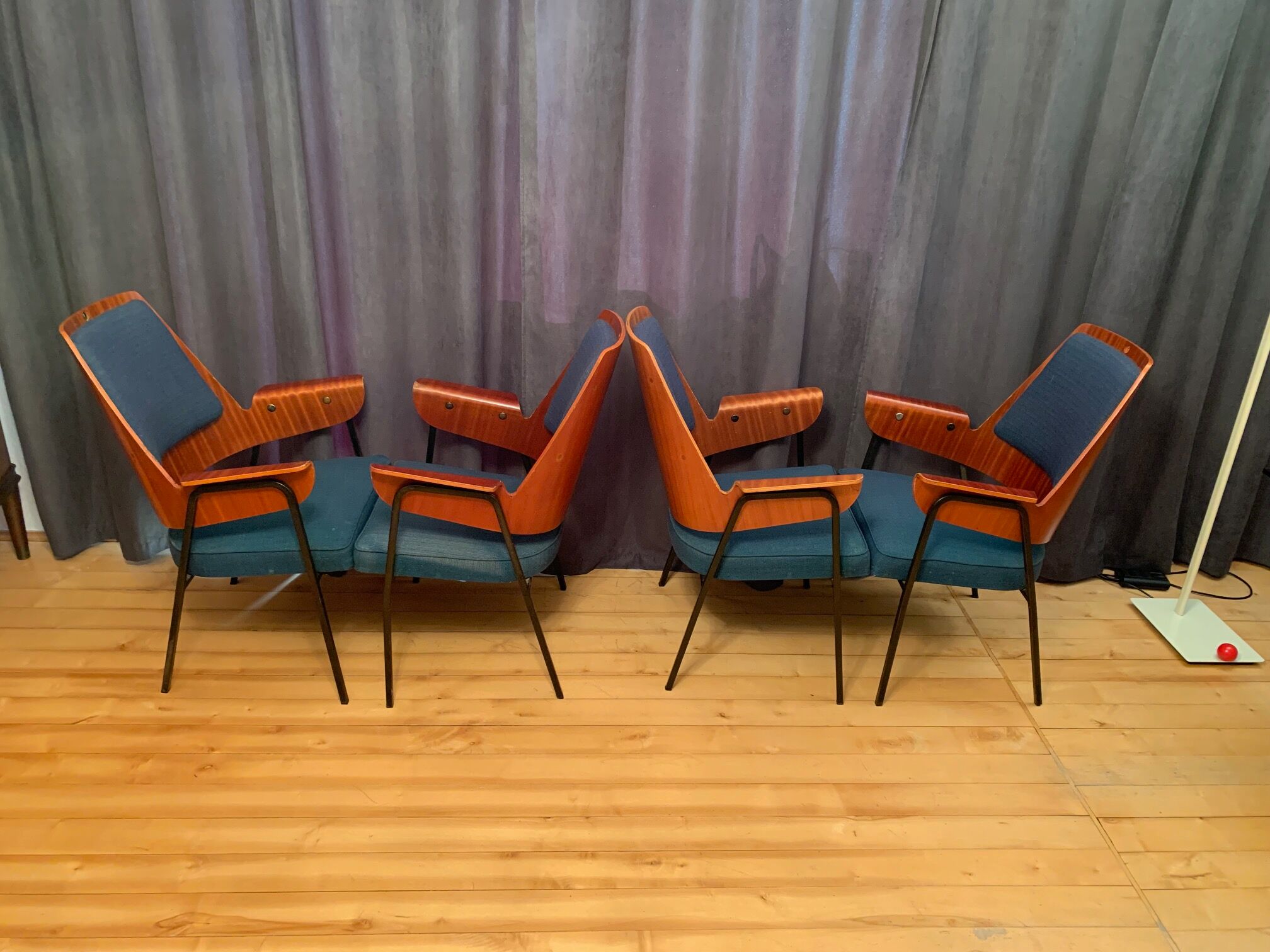 Set of four chairs, 1960s