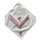 6 old napkins