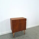 Teak fineer kastje met lades, nr. 2