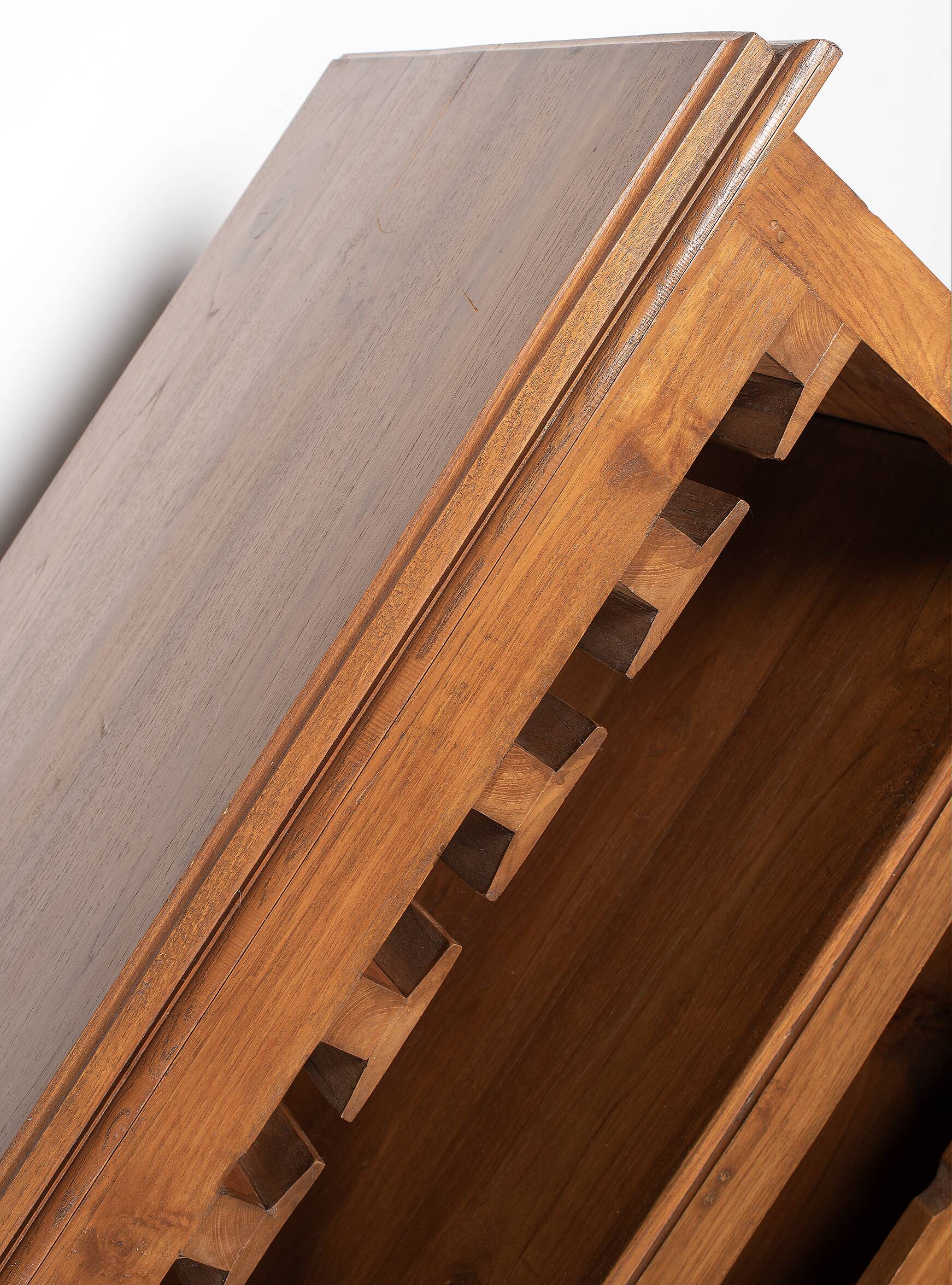 Vintage bar cabinet, bottle rack, with drawers