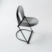 Postmodern Cantilever Swing Chair from the Mid-Century by Ohl for Lübke, 1980