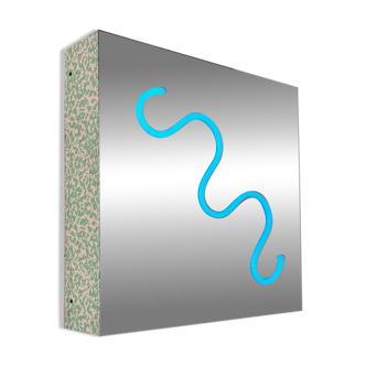 Eighties Italian Design Neon Light wall Art Work, 1980s