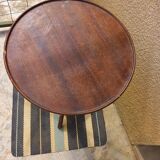 Wooden pedestal table