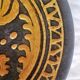 Old glazed terracotta plate. Safi. Year 69.