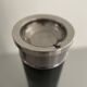 Set of 2 chrome floor ashtrays, 1960s, Germany