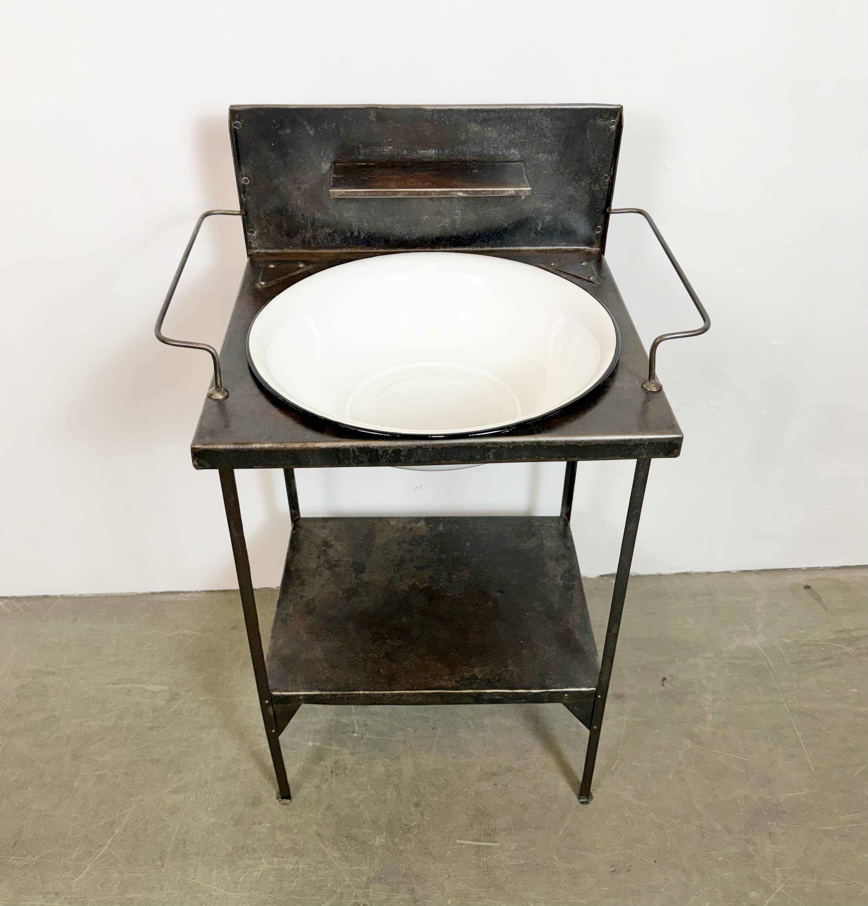 Vintage Industrial Hospital Wash Basin, 1960s
