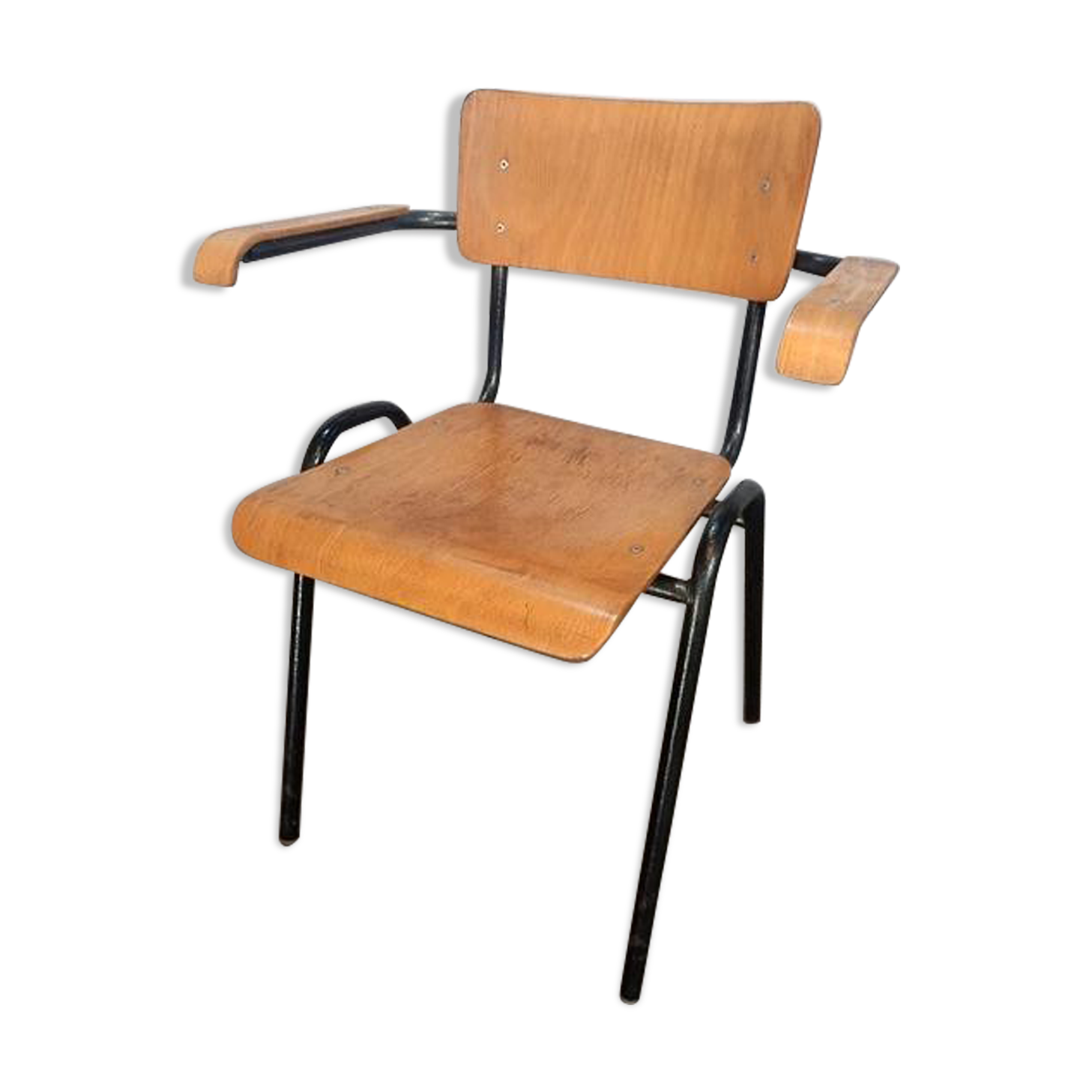 School chair with backrest