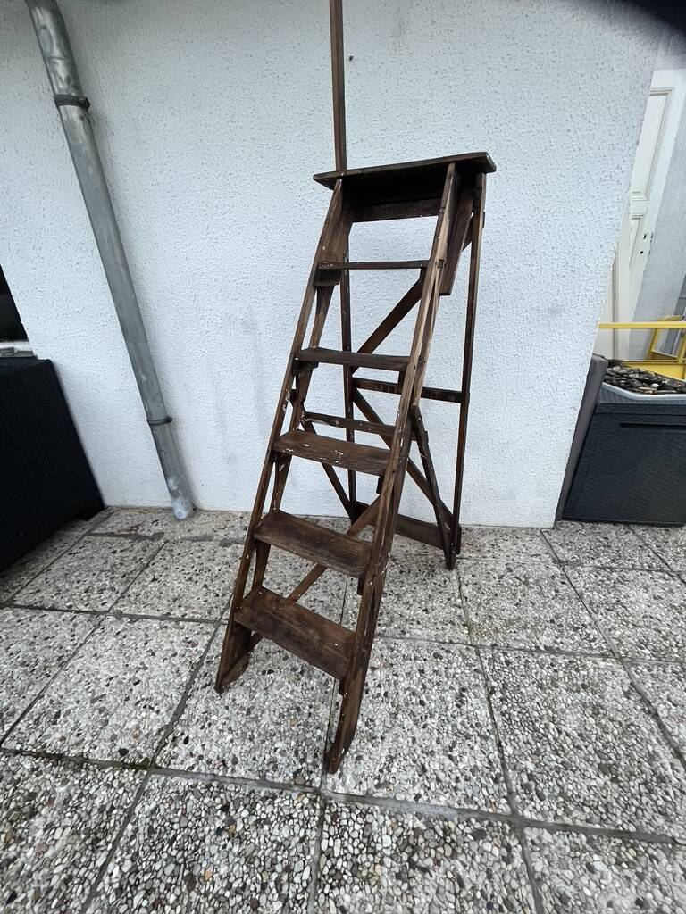 Wooden stepladder