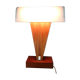 Table lamp in wood and plexiglass vintage 70/80s