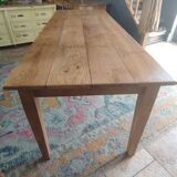 Solid oak farmhouse table 220 X 80 cm
