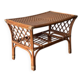Table basse en rotin – années 1960/70