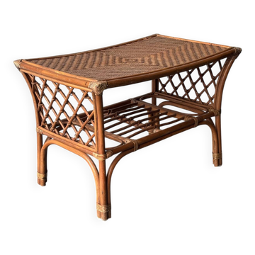 Rattan coffee table – 1960s/70s