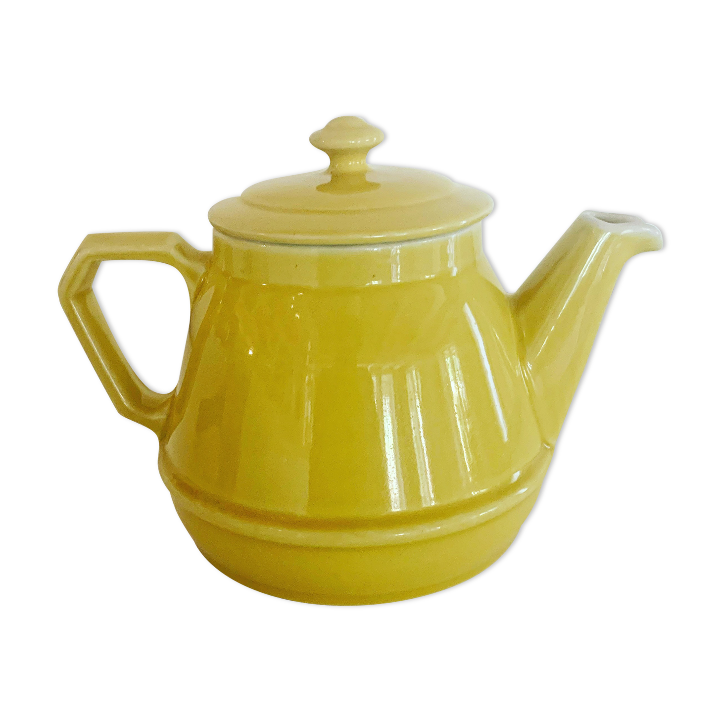Rio yellow vintage teapot
