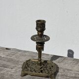 Bougeoir Victorien en bronze doré