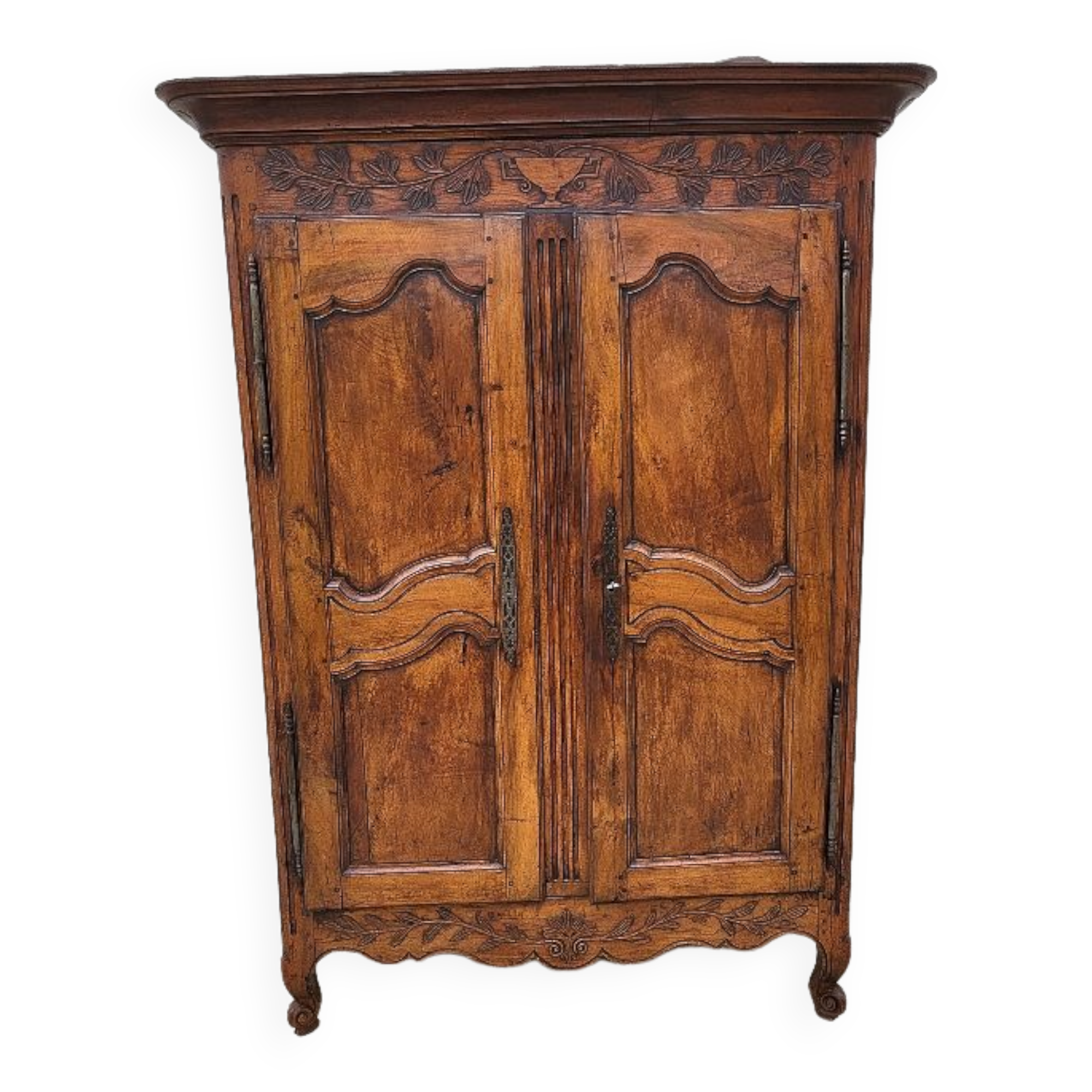 Wardrobe 2 doors louis xv walnut of the xix th siecle