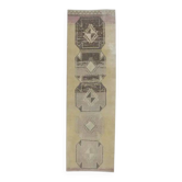 Tapis couloir turc noué à la main des années 1970 90x298