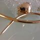 Pair of brass sconces and structured tulip glass 60/70s