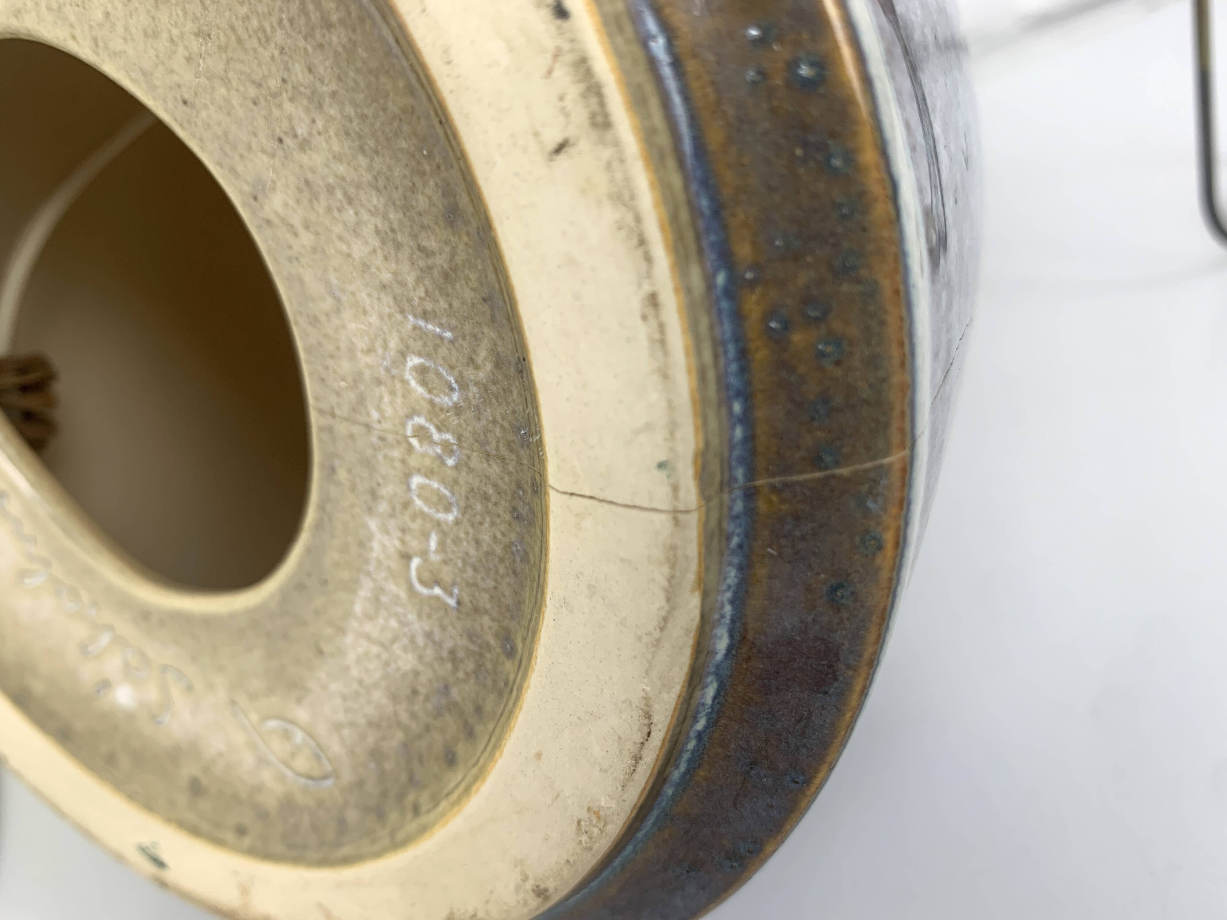 Scandinavian table lamp in ceramic Søholm Stentøj Denmark