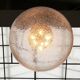Large glass and brass planet ball pendant lamp from the mid-century German space age, 1960s.