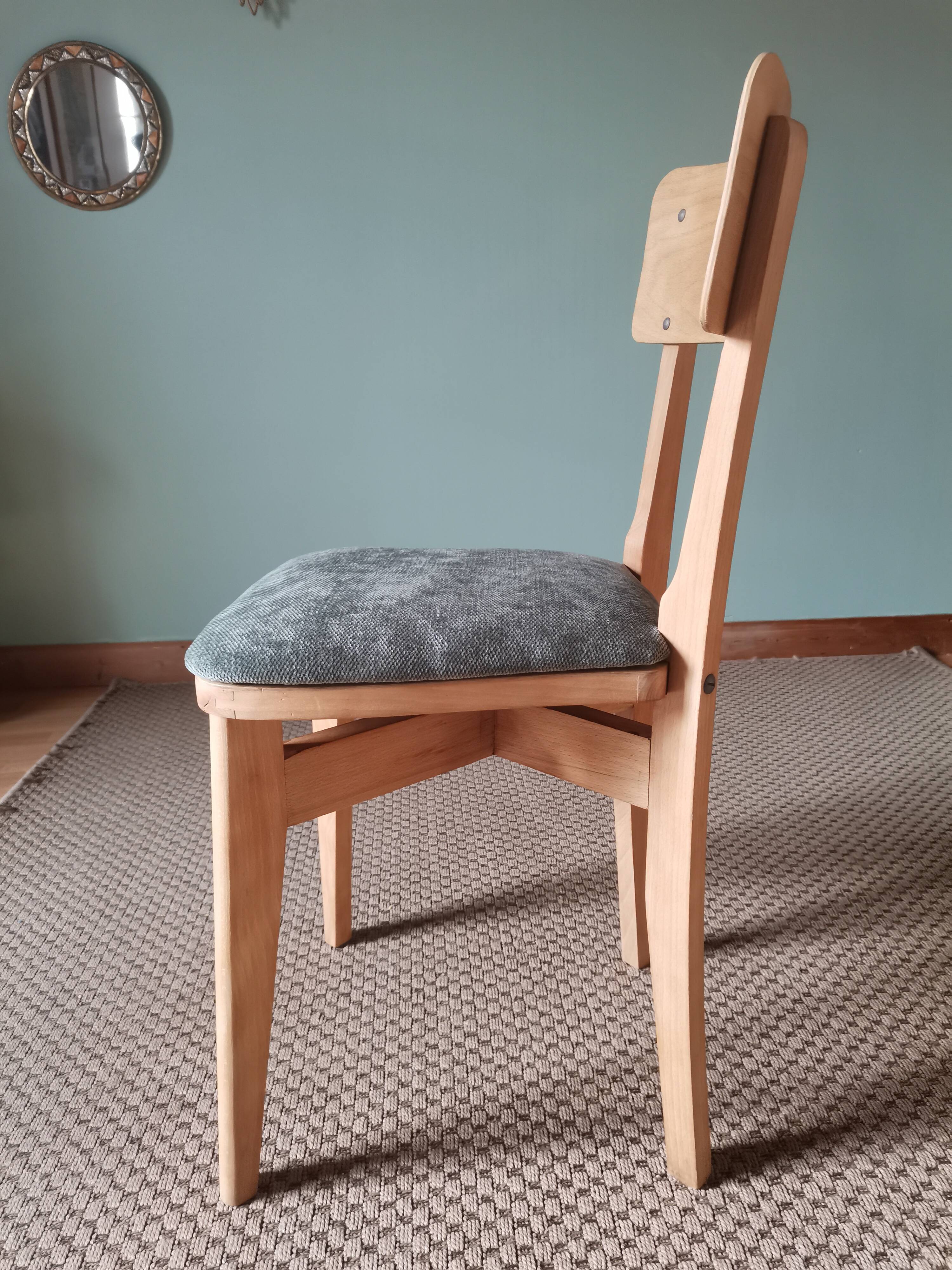 Chaises bistrot vert d'eau