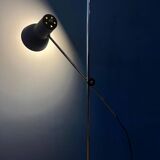 Lampadaire marron réglable du milieu du siècle