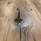 Table basse chêne et  pied de machine outil singer simanco 1920