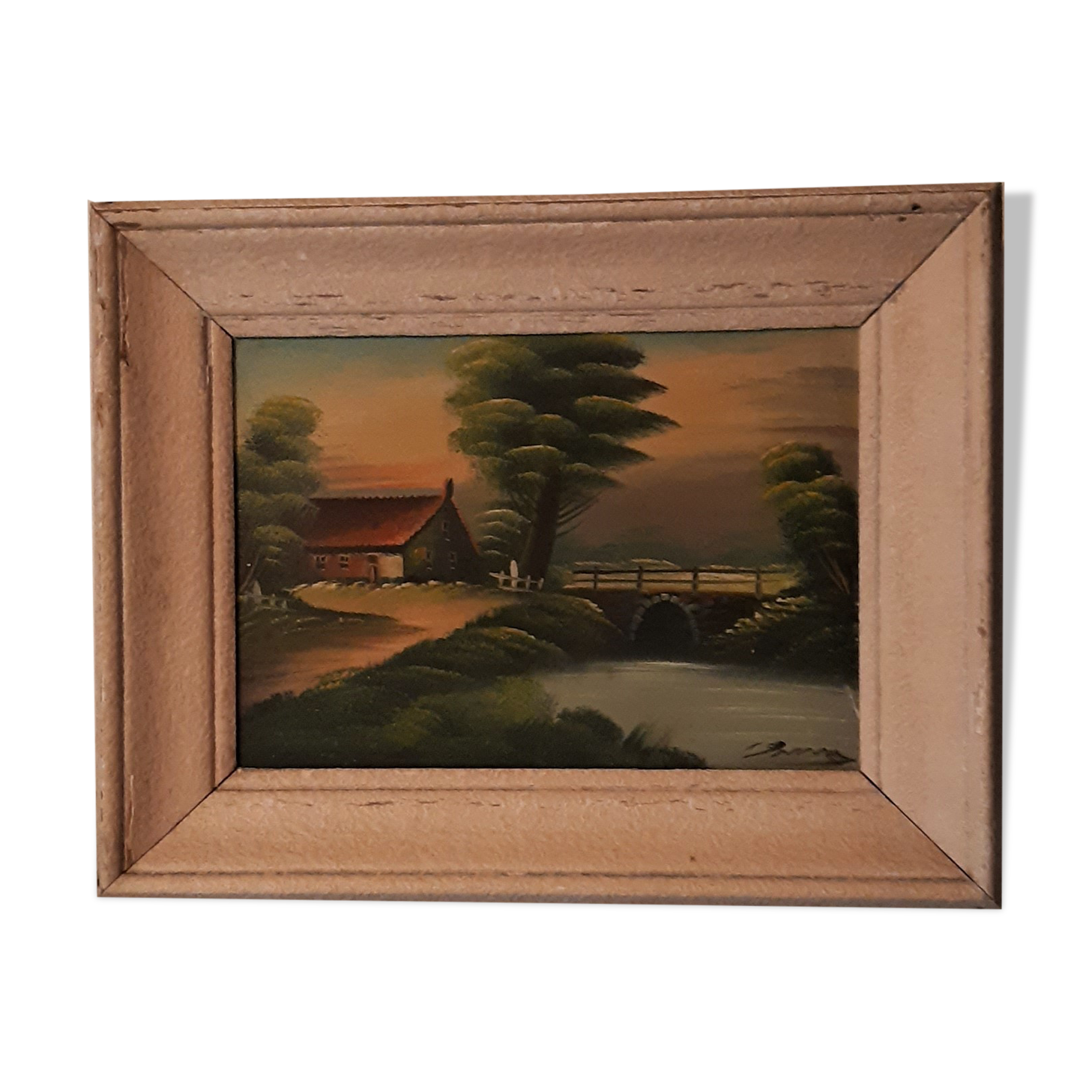 Old landscape painting