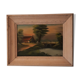 Old landscape painting