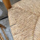 Set of 4 straw chairs circa Dordogne
