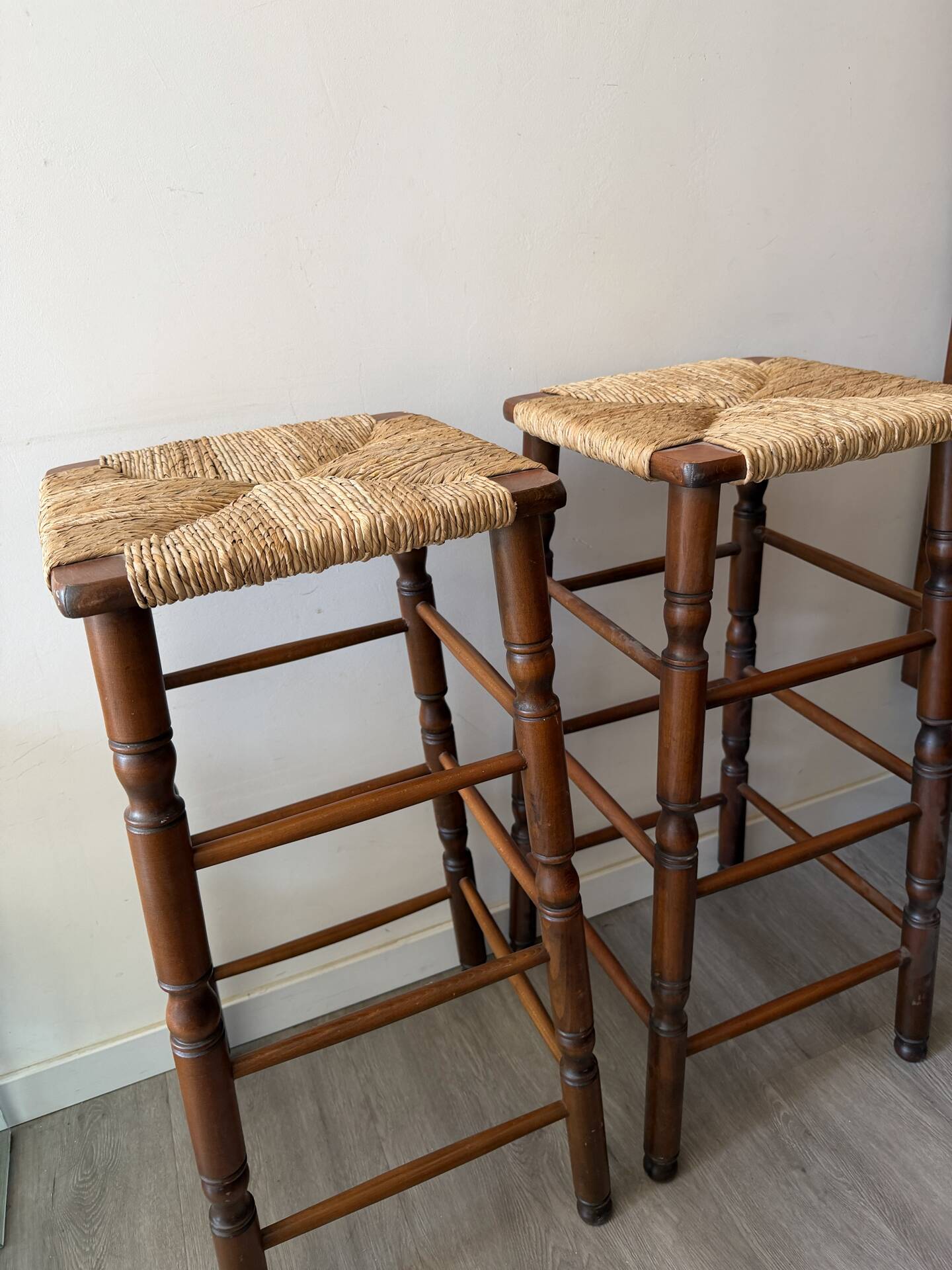 Mid Century bar stools set of 2