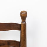Pair of mulched armchairs made of natural beech, 1950s