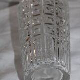 Glass vase 1970 geometric patterns