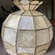 Mother-of-pearl and brass pendant lamp 1960