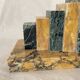 Pair of marble art deco bookends